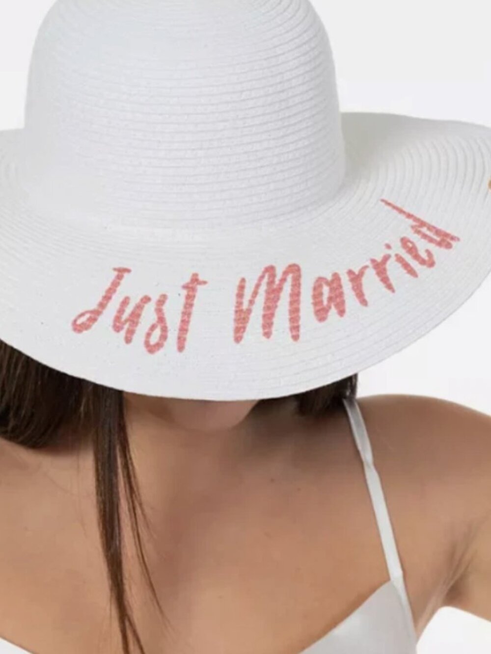 Bellissima Millinery Collection Womens Just Married Floppy Hat White ONE SIZE